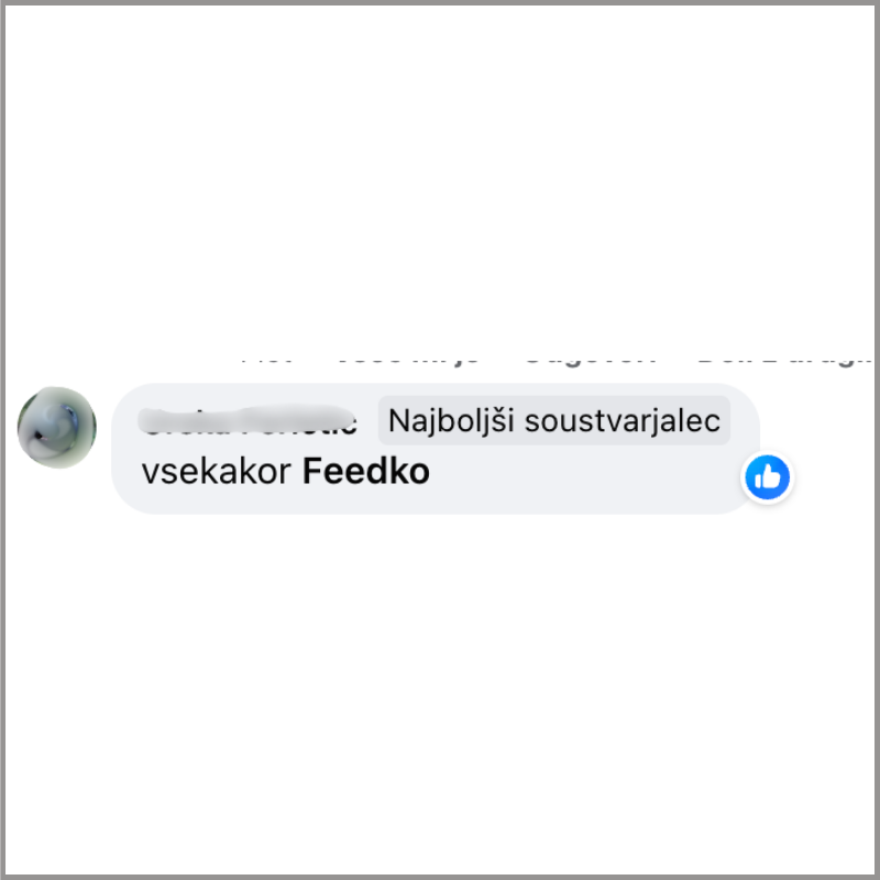Mnenja strank, Feedko priporočamo