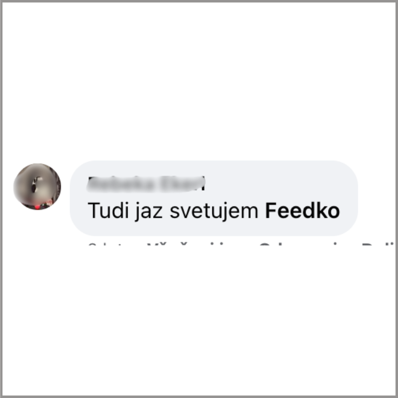 Mnenja strank, Feedko priporočamo