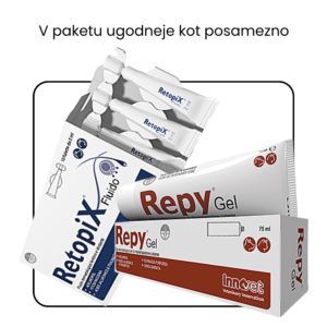 Rana psa, odrgnina pasja tacka, Feedko, Innovet, Repy Gel, Viale Retopix Fluido